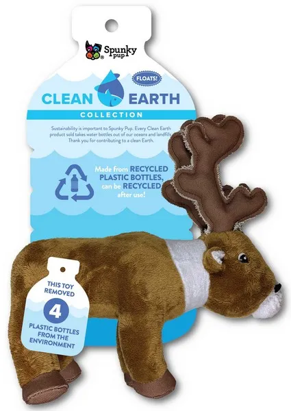 1ea Spunky Pup Clean earth Caribou Plush Small - Toys